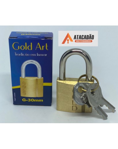 GOLD CADEADO 30MM LATAO POLIDO