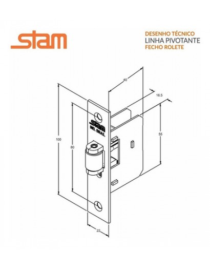 STAM FECHO PIVOTANTE CR PT